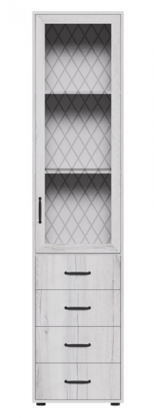 Пенал со стеклом Монреаль дуб канадский правый Пенал со стеклом Монреаль дуб канадский правый