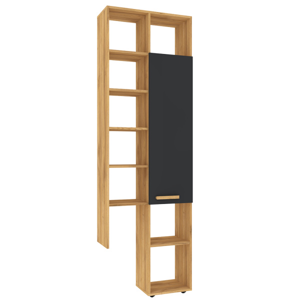 Crown 22 (гостиная) Шкаф МЦН (01) (Дуб золотистый/Графит) Crown 22 (гостиная) Шкаф МЦН (01) (Дуб золотистый/Графит)