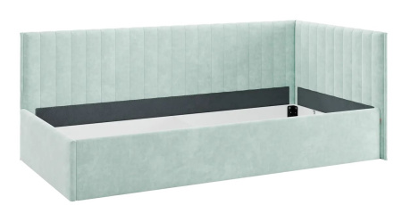 Кровать Твикс  (Тахта)  с подъёмным механизмом 90х200 см мята(велюр)