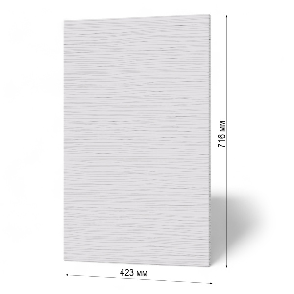 Фасад БЕЛЫЙ СТРАЙП 423 для верхнего углового Фасад БЕЛЫЙ СТРАЙП 423 для верхнего углового