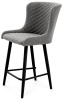 Стул Парма БАРНЫЙ, Т177- графит+нога барная Bh70см 1R38 (черный)