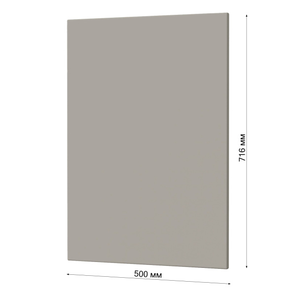Фасад СЕРЫЙ МАТОВЫЙ 500 Фасад СЕРЫЙ МАТОВЫЙ 500