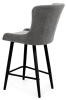 Стул Парма БАРНЫЙ, Т177- графит+нога барная Bh70см 1R38 (черный)