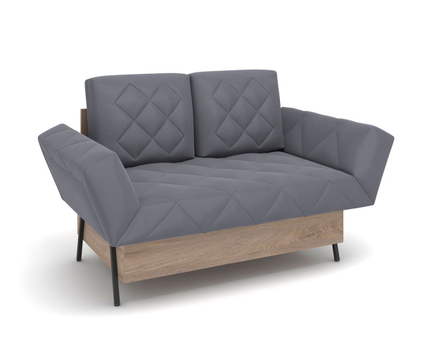 Диван м/г "Джуниор " (кушетка) Newtone antracite, Дуб каньон  Диван м/г "Джуниор " (кушетка) Newtone antracite, Дуб каньон