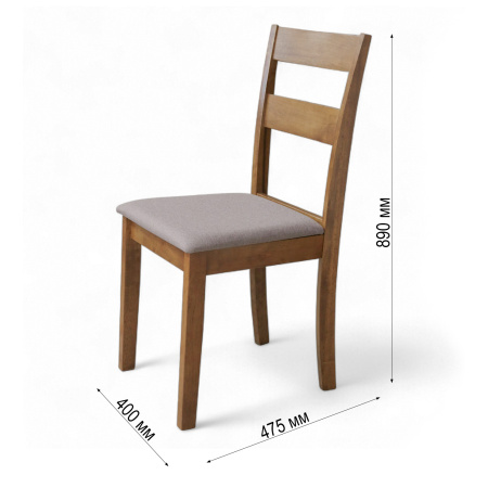 Стул  Даллас -SW00753 Глина / Античный Дуб Стул  Даллас -SW00753 Глина / Античный Дуб