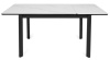 Стол Римини-мини белый мрамор/черный Стол Римини-мини белый мрамор/черный