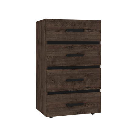 Nature 45 Комод Дуб Апрель темный-Черный Nature 45 Комод Дуб Апрель темный-Черный