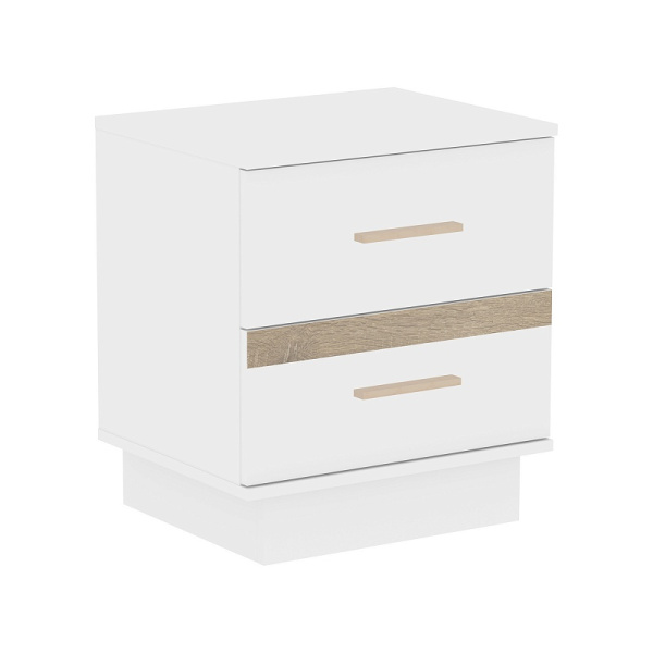 Анона 2 Тумба прикроватная Белый/Дуб Сонома Анона 2 Тумба прикроватная Белый/Дуб Сонома