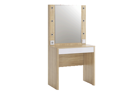 Зара Трюмо дуб сонома/белый  Зара Трюмо дуб сонома/белый