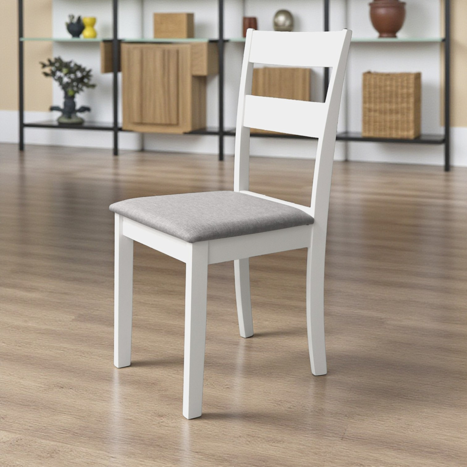 Стул Даллас SW00753 Серый / Белый  Стул Даллас SW00753 Серый / Белый