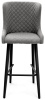Стул Парма БАРНЫЙ, Т180- светло-серый+нога барная Bh70см 1R38 (черный) Стул Парма БАРНЫЙ, Т180- светло-серый+нога барная Bh70см 1R38 (черный)