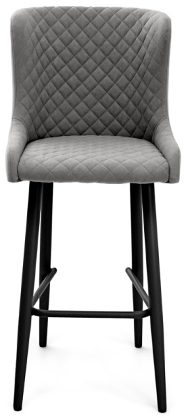 Стул Парма БАРНЫЙ, Т180- светло-серый+нога барная Bh70см 1R38 (черный) Стул Парма БАРНЫЙ, Т180- светло-серый+нога барная Bh70см 1R38 (черный)