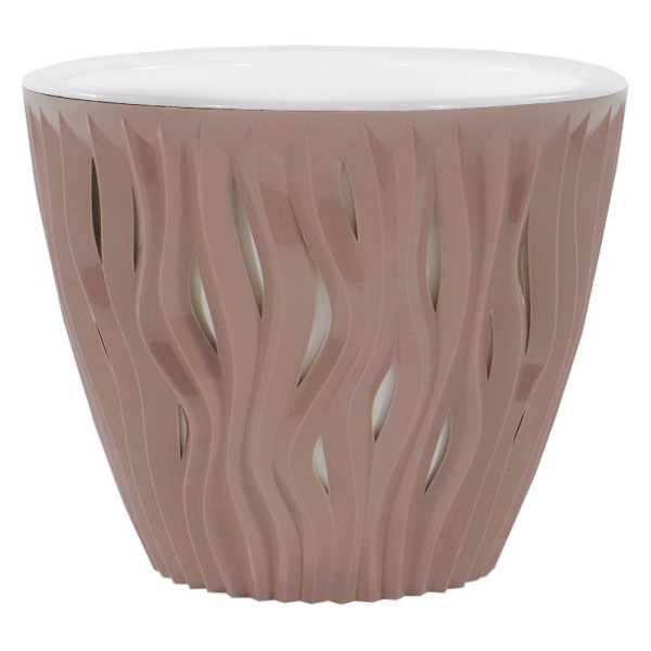 Кашпо "Вдохновение" (1,6л.) Цв. Фраппе (Арт. КШ-9667) Кашпо "Вдохновение" (1,6л.) Цв. Фраппе (Арт. КШ-9667)