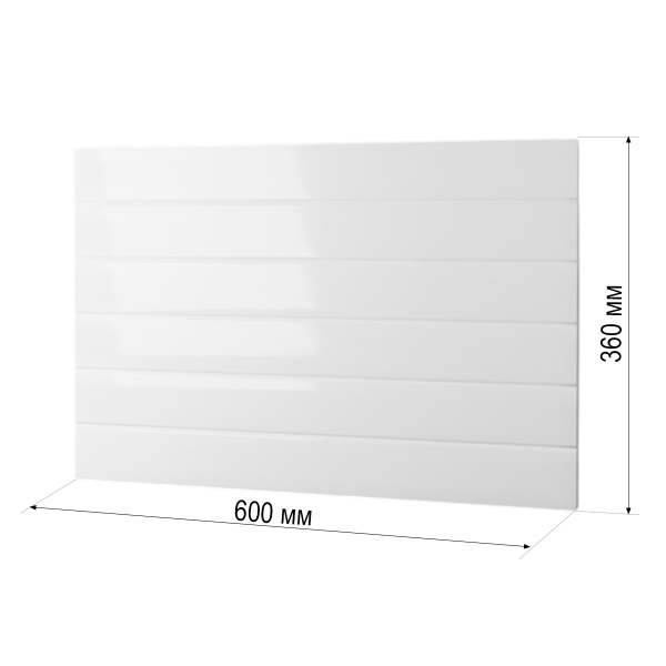 Фасад БЕЛЫЙ ГЛЯНЕЦ h = 360 * 600
