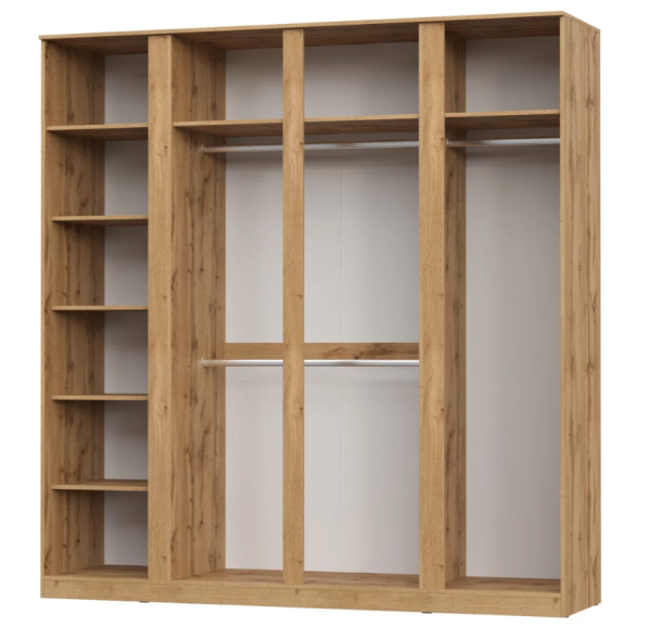 STERN Шкаф 4-х дверный с зеркалом Дуб Вотан STERN Шкаф 4-х дверный с зеркалом Дуб Вотан