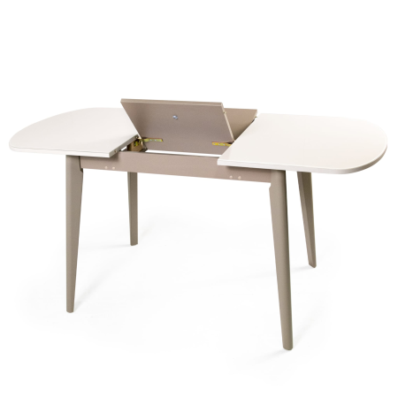 Стол Кристалл -2,1100(390)700, Стекло (латте) Стол Кристалл -2,1100(390)700, Стекло (латте)