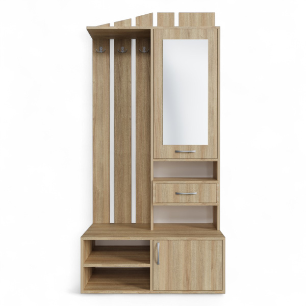 Прихожая с зеркалом Рейн-1 (Дуб сонома) Прихожая с зеркалом Рейн-1 (Дуб сонома)