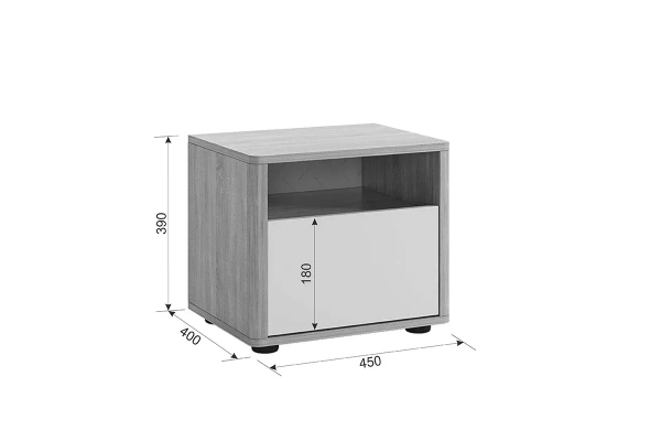 Тумба прикроватная Зара Дуб Сонома/Белый Тумба прикроватная Зара Дуб Сонома/Белый