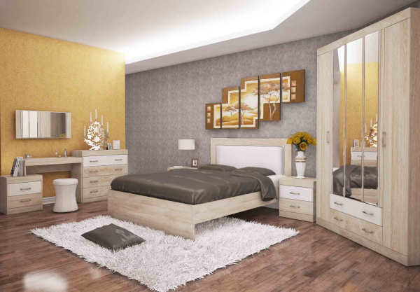 Ника Н18 Зеркало лам.белый/дуб сонома Ника Н18 Зеркало лам.белый/дуб сонома