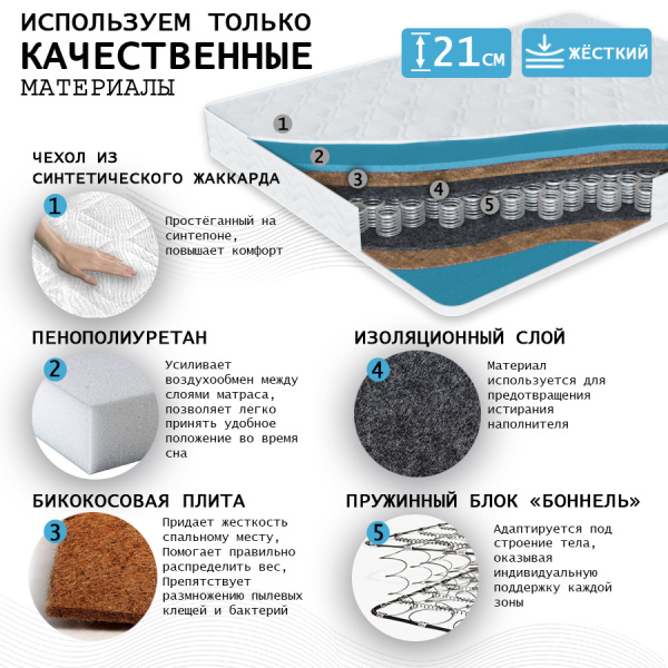 Матрас "КОМФОрт- 3 РИДЖ"  1400*2000 Матрас "КОМФОрт- 3 РИДЖ"  1400*2000