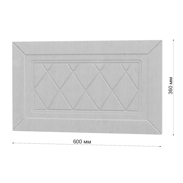 Фасад РОМБ серый h = 360 * 600