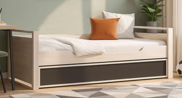 Nature 80 Кровать 90*190 Ясень Анкор св-Черный Nature 80 Кровать 90*190 Ясень Анкор св-Черный