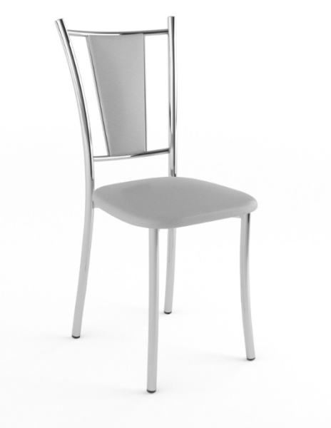 Стул Марсель Стандарт (хром, к/з Серый 700) Стул Марсель Стандарт (хром, к/з Серый 700)