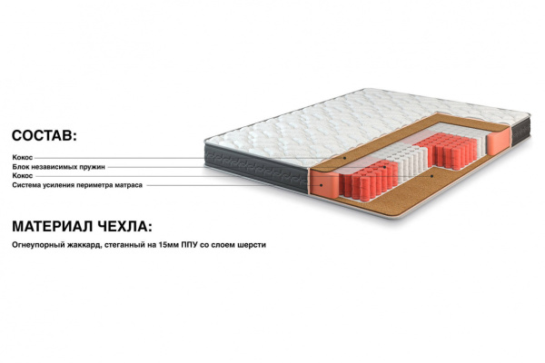 Матрас Престиж-Добрый 1400*2000 Матрас Престиж-Добрый 1400*2000