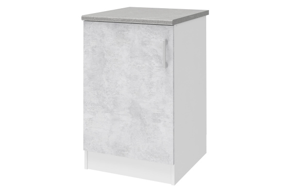 Уют СТЛ.275.08 Шкаф напольный 50 Белый/Бетон Уют СТЛ.275.08 Шкаф напольный 50 Белый/Бетон