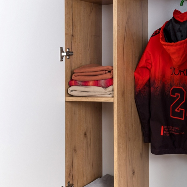 ЛОЙС 92 Шкаф 2дв для одежды и белья Корпус+ Фасад белый ЛОЙС 92 Шкаф 2дв для одежды и белья Корпус+ Фасад белый