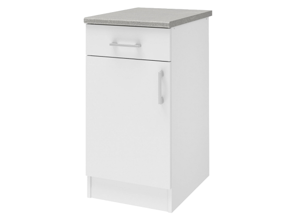 Уют СТЛ.275.03 Шкаф напольный 40 Белый/Белый Уют СТЛ.275.03 Шкаф напольный 40 Белый/Белый