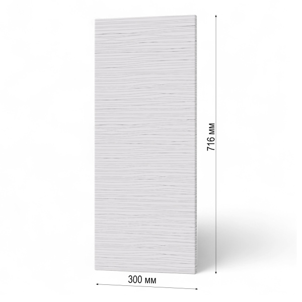 Фасад БЕЛЫЙ СТРАЙП 300  Фасад БЕЛЫЙ СТРАЙП 300