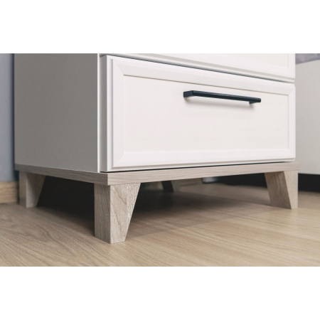 AURELIO 41 Тумба прикроватная Белый/Блеквуд Сатиновый AURELIO 41 Тумба прикроватная Белый/Блеквуд Сатиновый