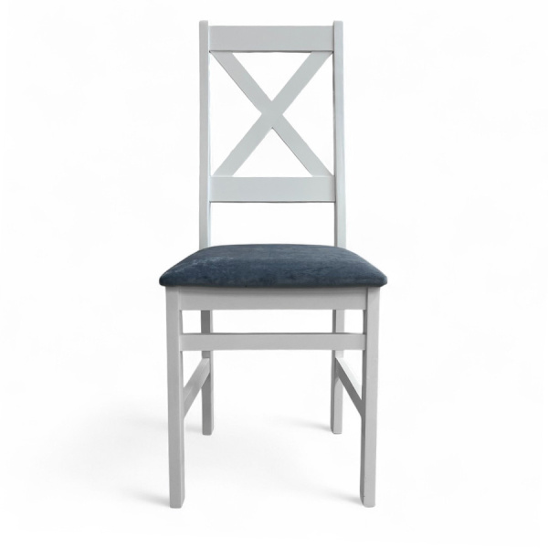 Стул Бриз Р, эмаль белая, ткань Катания 14 (Серо-Голубой) Стул Бриз Р, эмаль белая, ткань Катания 14 (Серо-Голубой)