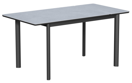 Стол Римини-1С, 110(+40)*700*750 Armani Grey/ черный