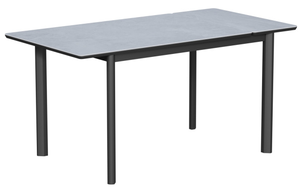 Стол Римини-1С, 110(+40)*700*750 Armani Grey/ черный Стол Римини-1С, 110(+40)*700*750 Armani Grey/ черный