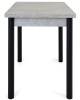 Стол Милан-2 EVO 120х80 (+30+30) Светлый цемент+нога №4 Черный Стол Милан-2 EVO 120х80 (+30+30) Светлый цемент+нога №4 Черный