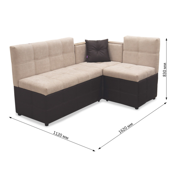 Кухонный уголок "Капучино 2-1" (левый) (GETS 5/Santorini-Chestnut) мдф Ирга Кухонный уголок "Капучино 2-1" (левый) (GETS 5/Santorini-Chestnut) мдф Ирга