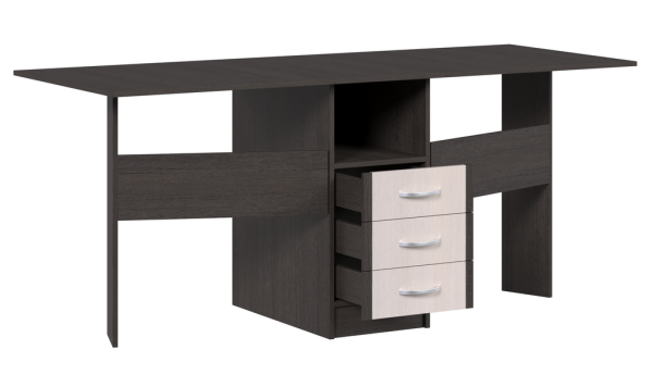 Стол-книжка с ящиками на 400 Венге/Бетон пайн Стол-книжка с ящиками на 400 Венге/Бетон пайн