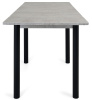 Стол Милан-2 EVO 120х80 (+30+30) Светлый цемент+нога №4 Черный Стол Милан-2 EVO 120х80 (+30+30) Светлый цемент+нога №4 Черный