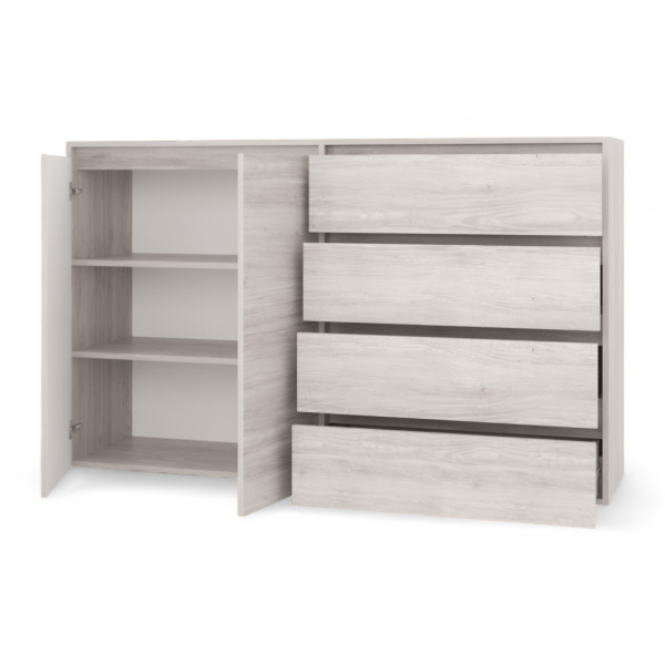 ВЕНСЕН Комод 4 ящика 2двери /Сосна Лофт/ ВЕНСЕН Комод 4 ящика 2двери /Сосна Лофт/