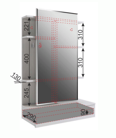 Трюмо "Арина" STA-01/1747