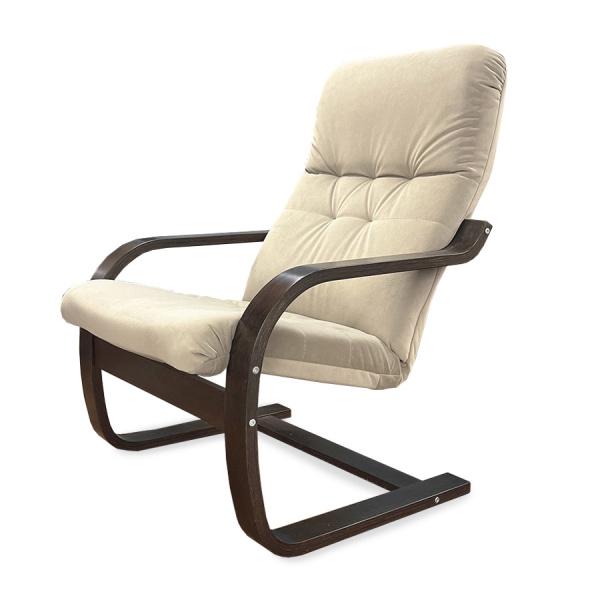 Кресло Сайма ткань Фреш 04 бежевый/Орех Кресло Сайма ткань Фреш 04 бежевый/Орех