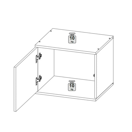 STARK Прихожая Антресоль 50/ Белый  STARK Прихожая Антресоль 50/ Белый