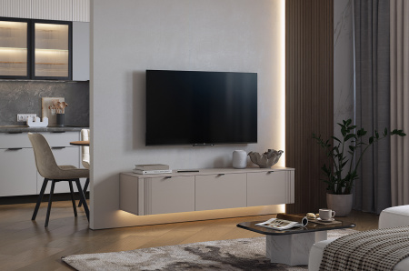 Тумба 2 Рич кашемир/фрапучино матовый/черный Тумба 2 Рич кашемир/фрапучино матовый/черный