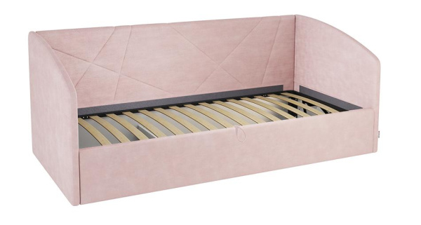 Кровать ( Софа) Бест 900*2000 Нежно-розовый (велюр) Кровать ( Софа) Бест 900*2000 Нежно-розовый (велюр)