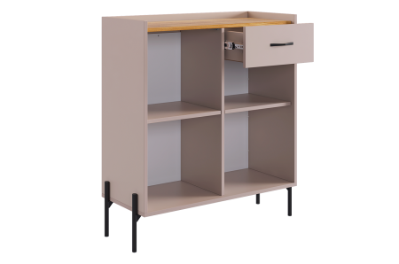 Гостиная Доминика К3(2620*350*1950)кашемир/дуб крафт золотой Гостиная Доминика К3(2620*350*1950)кашемир/дуб крафт золотой