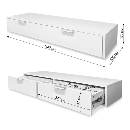 Стол туалетный Лофт 1140 Супер белый Стол туалетный Лофт 1140 Супер белый