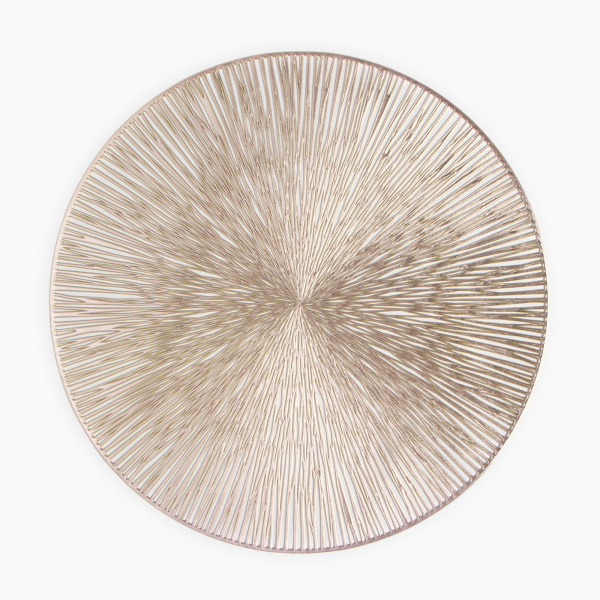 Салфетка сервировочная Доляна цв.золото, d 38 см    Салфетка сервировочная Доляна цв.золото, d 38 см