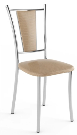 Стул Марсель Стандарт (хром, к/з Кайман беж 276) Стул Марсель Стандарт (хром, к/з Кайман беж 276)